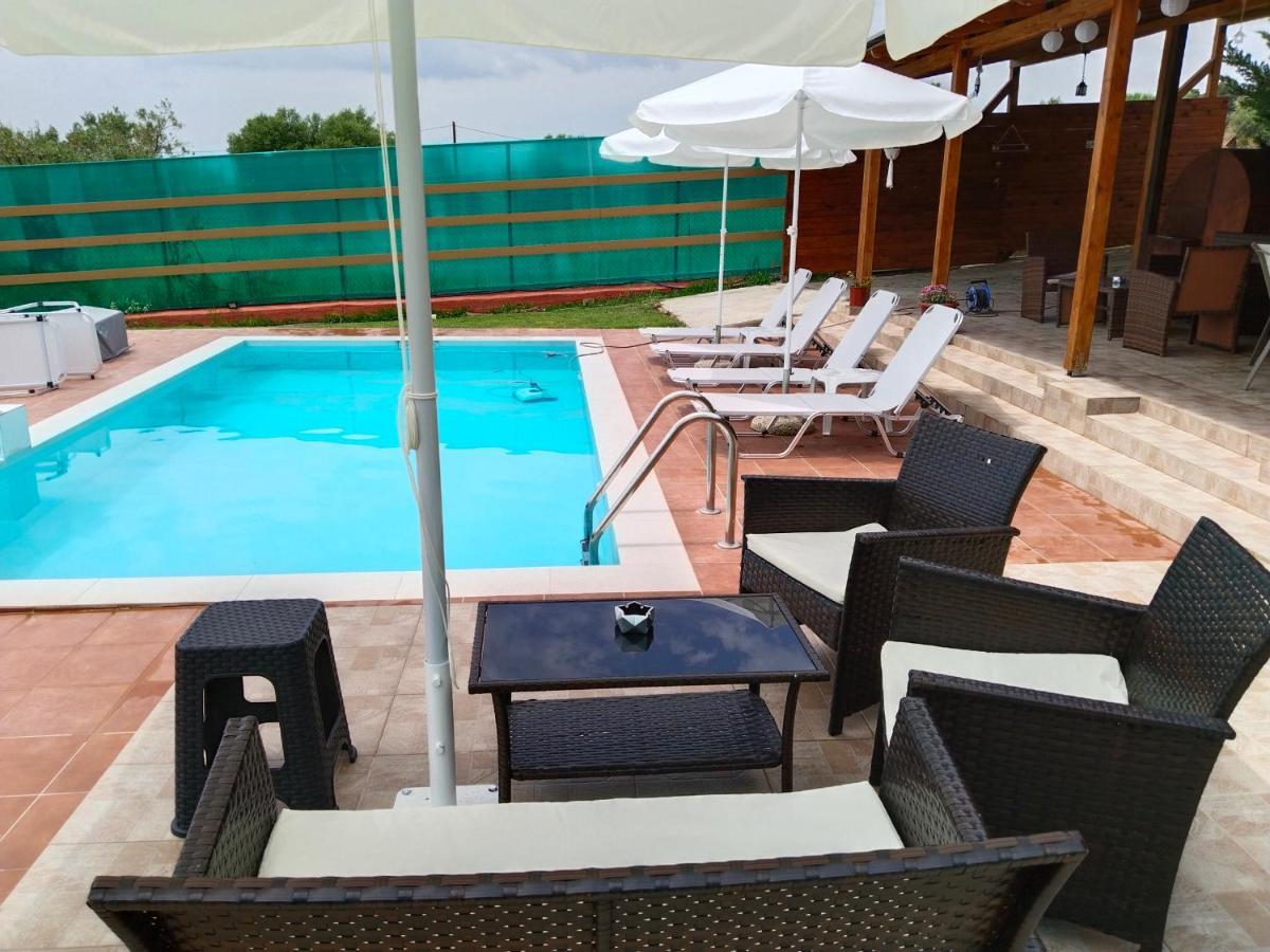 Maria Lemoni Swimming Pool Apartment Неа-Скиони Экстерьер фото
